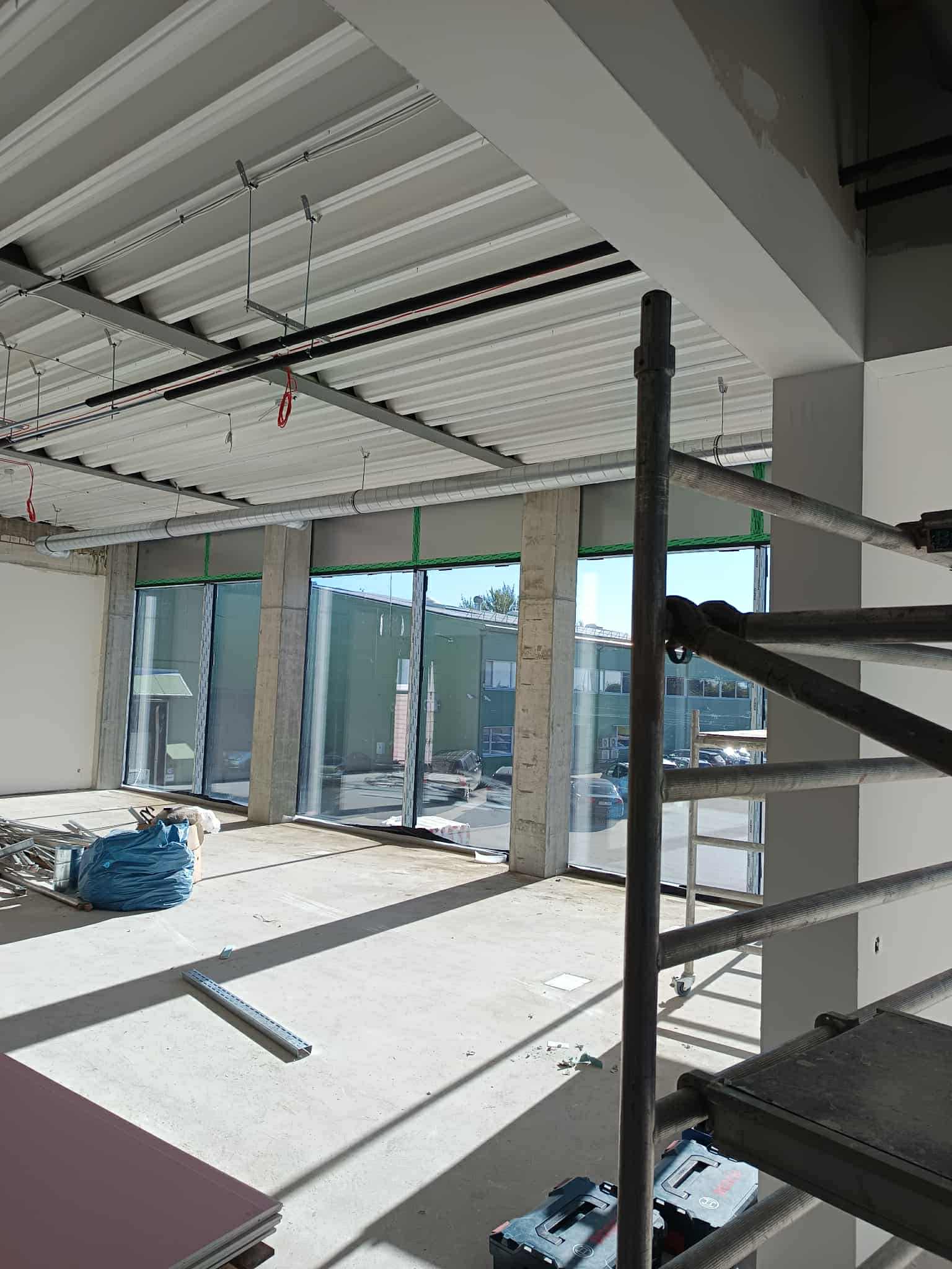 90 degree curved window fire rated